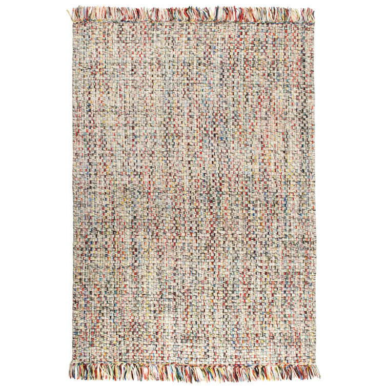 Bloomsbury Market Martelange Handwoven Wool Red/Yellow/Blue Rug